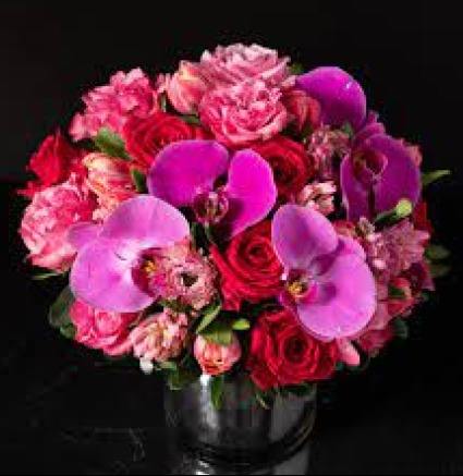 pink orchid  CENTERPIECE
