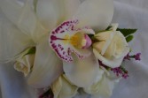 pink orchid  wrist corsage