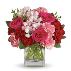 Pink Passion Vase Arrangement 