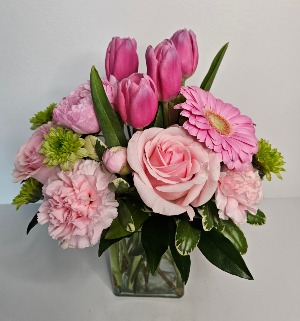 Pink Passion Flower Arrangement