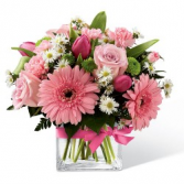 pink passion fresh arrangement