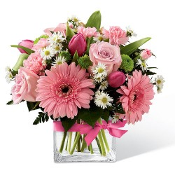 pink passion fresh arrangement in Mount Pearl, NL | Floral Elegance Multi-Designs
