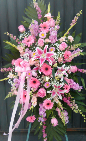 Pink Passion Funeral Flowers