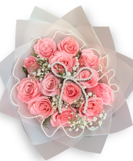Pink Pearls Hand Bouquet 
