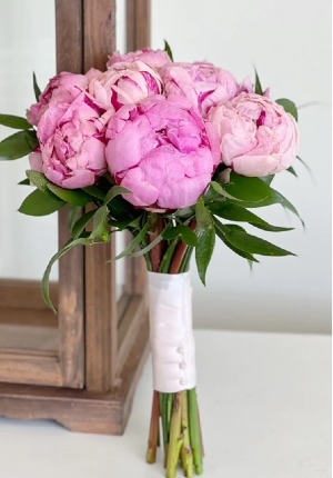 PINK PEONIES PROM BOUQUET hand tied prom bouquet 