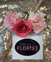 Pink Perfection Pocket Square Boutonniere