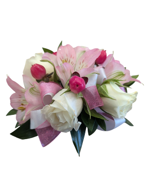 Pink Petals  Wrist Corsage 