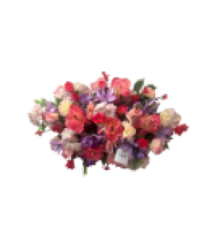 Pink & Purple  Silk Tombstone Saddle 