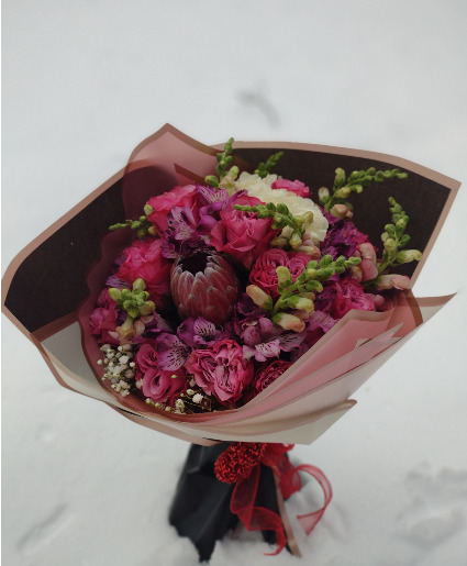  Pink rose bouquet Mother's Day