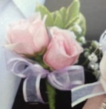 Pink Rose Boutonniere Boutonniere