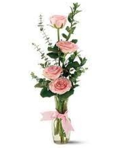 Pink rose bud vase Fresh Vase Arrangement