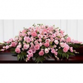 PINK ROSE CASKET SPRAY Casket Spray