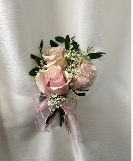 Pink Rose Handtied Nosegay 