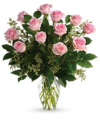 Pink Roses by the Dozen 