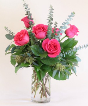 Half Dozen Pink Roses Roses Pink 
