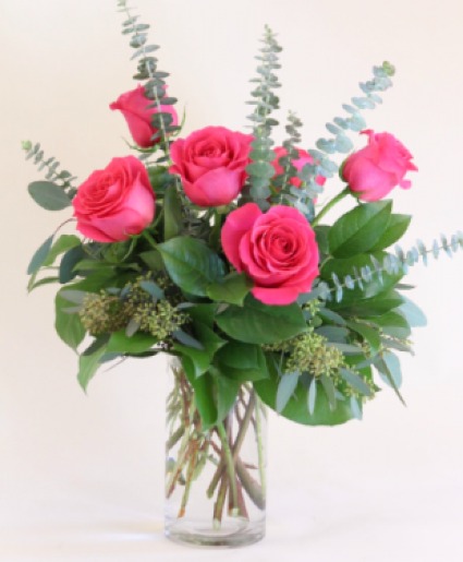 Half Dozen Pink Roses Roses Pink 