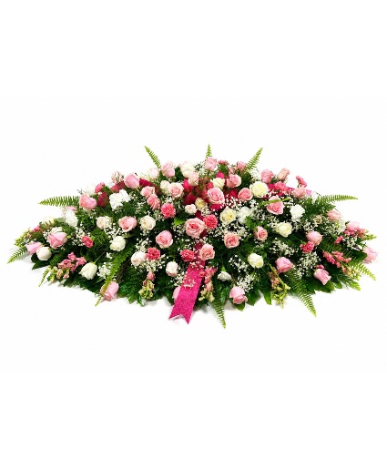 Pink Serenity  Casket Spray
