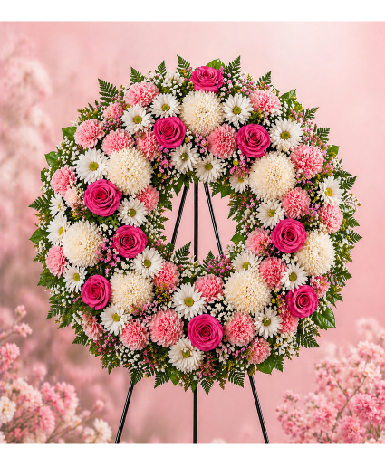 Pink Serenity Tribute Call Us for Faster Service & Daily Specials: (915) 303-8500 Text Us to Order Anytime: (915) 505-3708 Your trusted source for Flowers & Delivery in El Paso TX