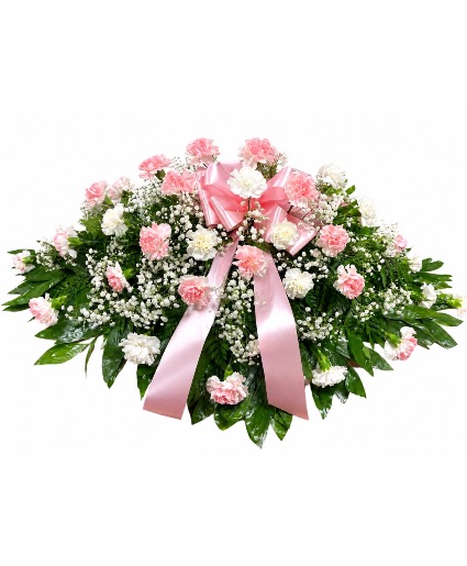 Pink Skies Tribute Casket Spray