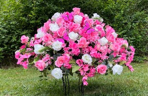 Pink Slumber Casket Spray