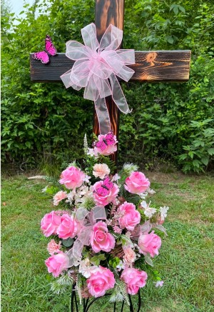 Pink Slumber Wooden Cross Companion Piece