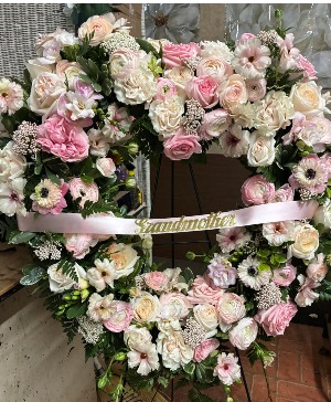 Pink Solace Heart Wreath