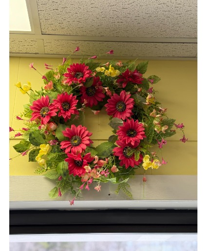 Pink Spring Wreath  Silk Wreath