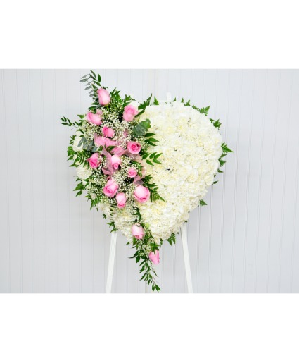Pink standing Heart  
