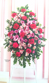 Pink Standing T249-2A Standing Spray