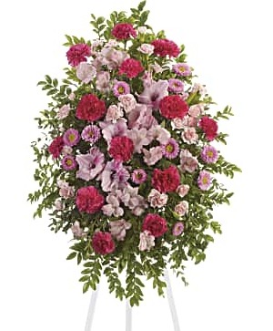 Pink Tribute Sympathy Spray 