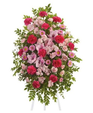 Pink Tribute Spray Standing spray
