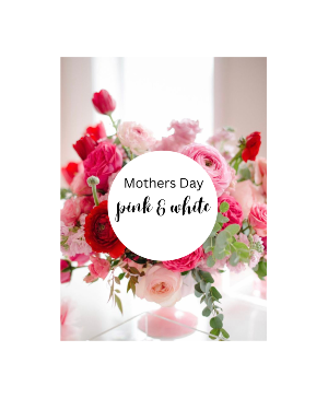 Pink & White Floral Design 