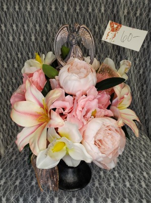 Pink & White Silks w/ Guardian Angel 