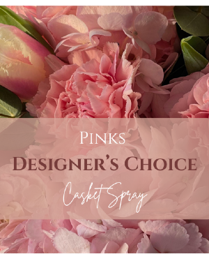 Pinks Designer's Choice Casket Spray Casket Spray