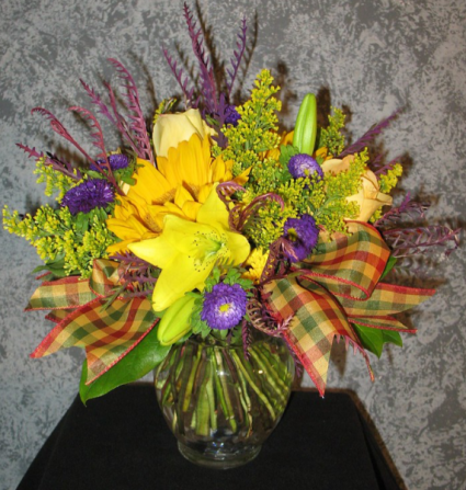 Plaid Perfection Floral Arrangement