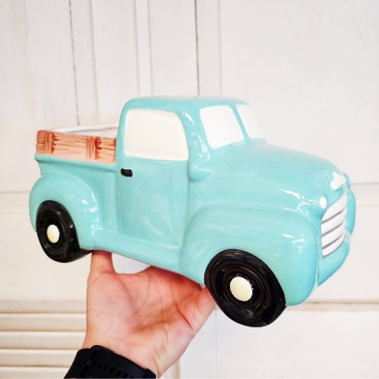 Plant or Arrangement in Blue Truck 