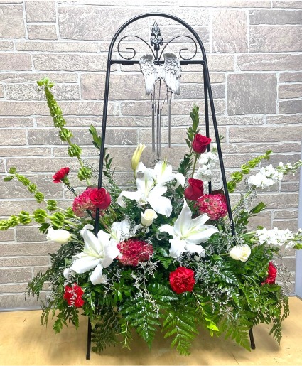 Plant Stand Floral Spray 