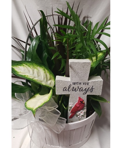 Planter includes a shelf sitter...planters   (P) vary with colors of baskets...pre-made 