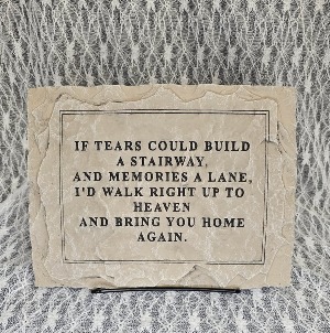 Plaque - If tears could build, 8"x10" 