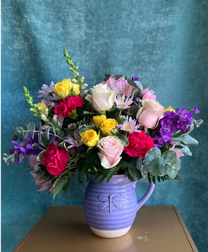 PLAYFUL PITCHER FLOWER ARRANGEMENT
