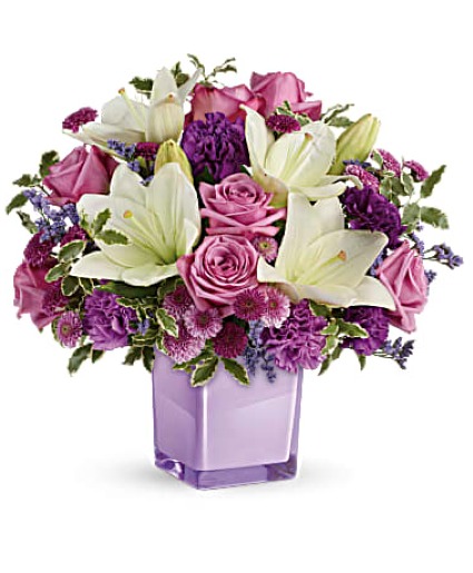 Pleasing Purple Bouquet Valentines