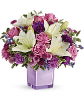 Pleasing Purple Hand-glazed ceramic planter