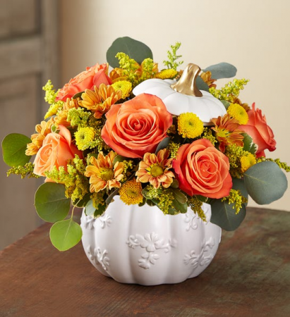  White Pumpkin bouquet 