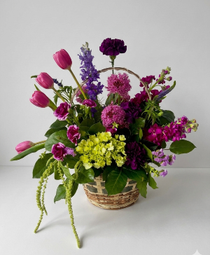 Plum Meadow Basket  Floral Arrangement