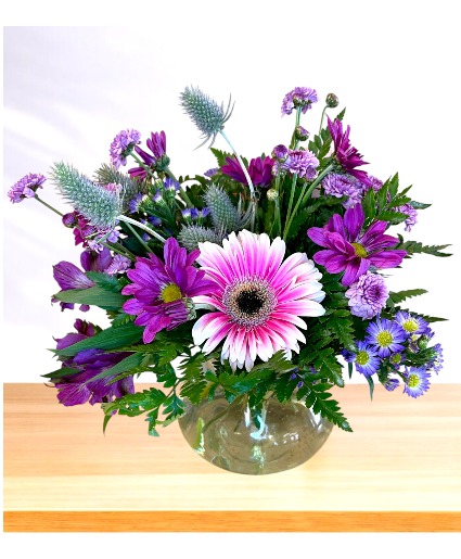 Plum Passion  Vase Arrangement