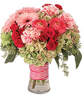 Plush Pink Posy Floral Arrangement