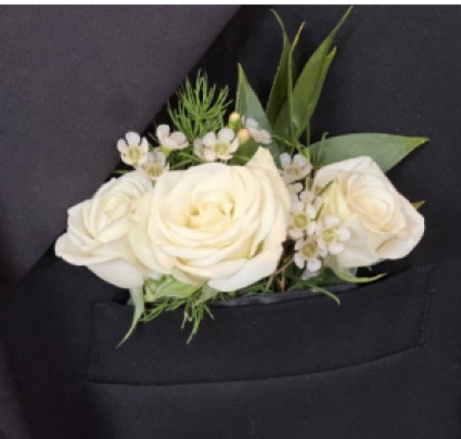 SPRAY ROSE POCKET INSERT PICK YOUR COLOR BOUTONNIERE
