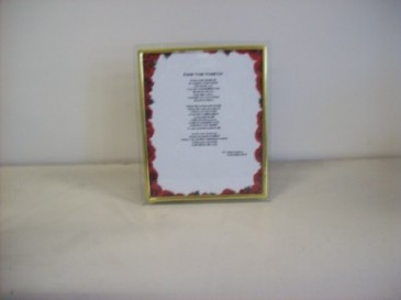 POEM IN A FRAME "KEEP YOUR HEAD UP" GIFT in Detroit, MI | RED ROSE FLORIST 