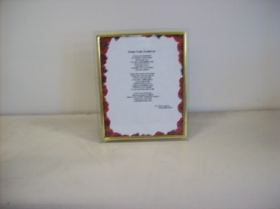 POEM IN A FRAME "KEEP YOUR HEAD UP" GIFT