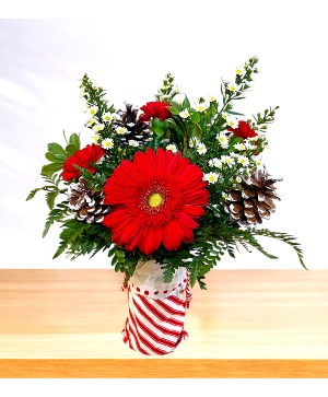 Polar Package Vase Arrangement